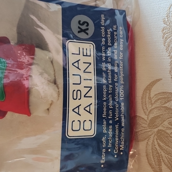 NWT Holiday Hooded Fleece Jacket for K9 - Picture 2 of 4